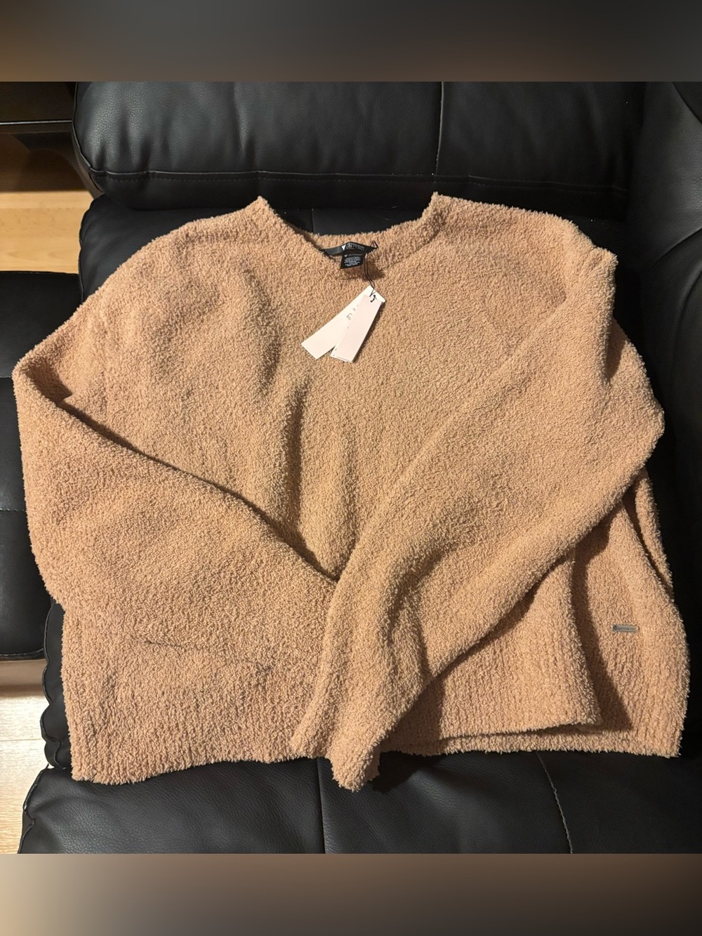 Victoria's Secret Plush Crewneck Sweater set - Camel